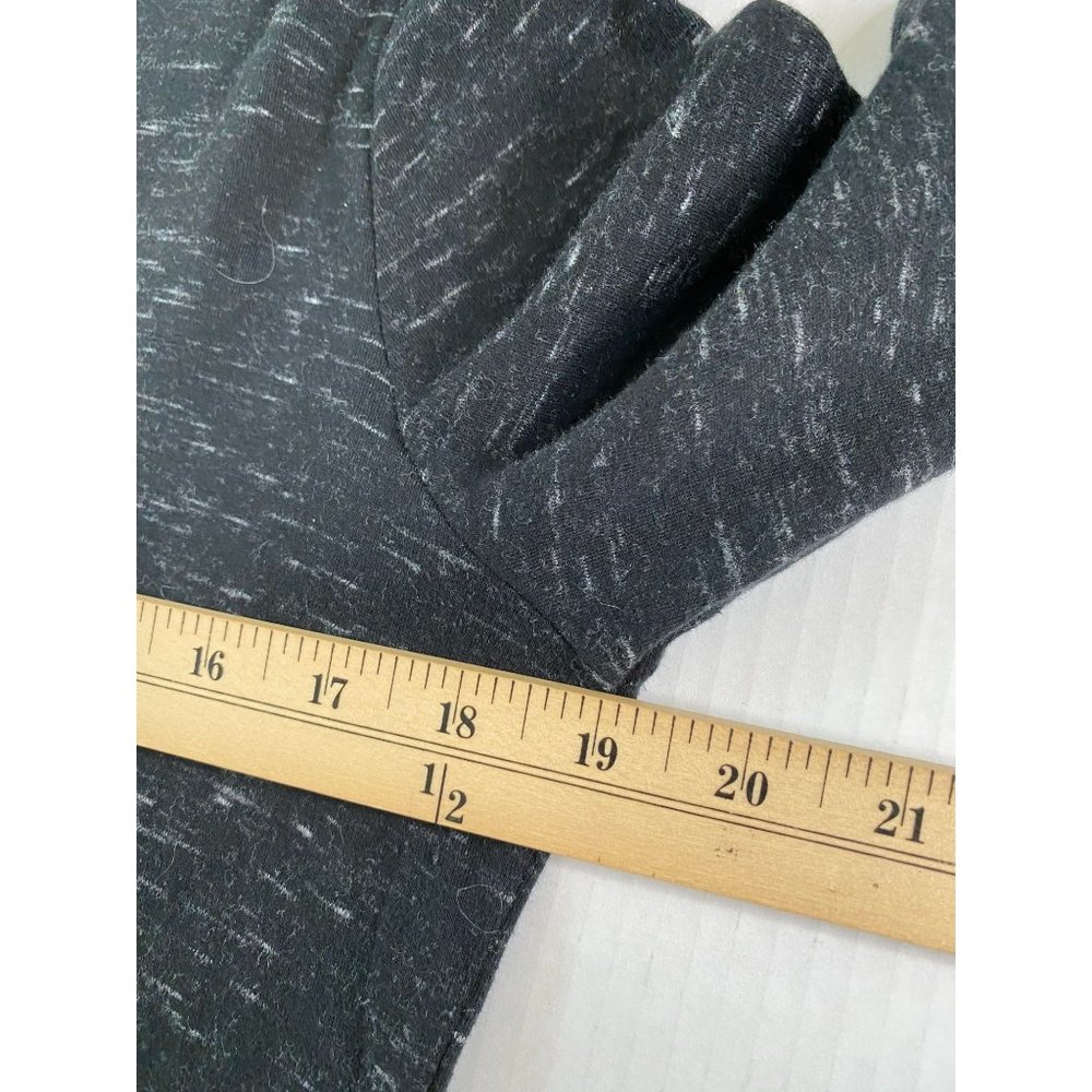 a new day Womens Black Speckled Round Neck Knit Tunic Size 2X Academia Goth Boho - Picture 6 of 8